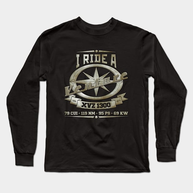 I Ride A Venture XVZ 1300 V2 Long Sleeve T-Shirt by Wile Beck